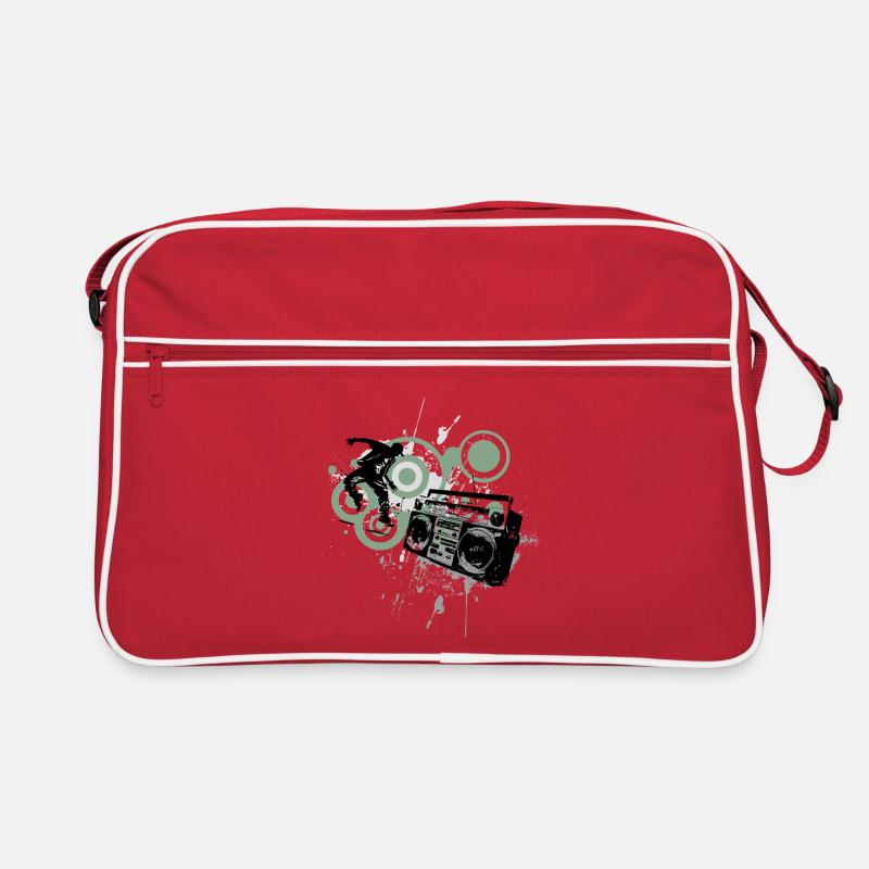 Boombox Graffiti Retro Circles Frutiger Metro Retro Bag