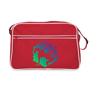 Hip-Hop-Tanz Geschenkidee für die Hip-Hop-Tänzerin - Retro Tasche - Rot/Weiß - Vorne