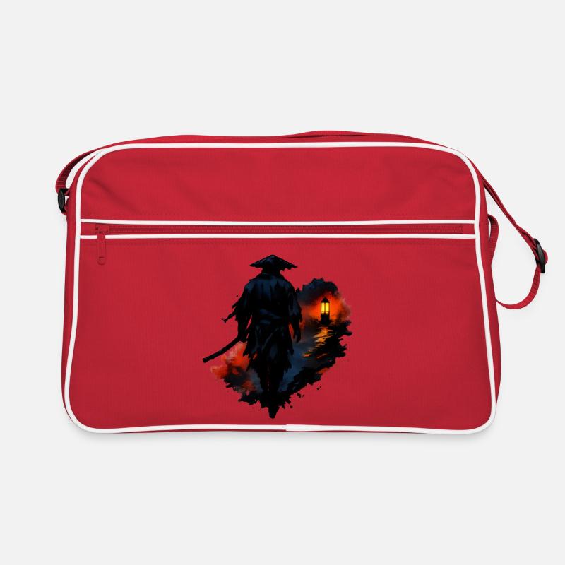 Marcheur nocturne avec lanterne Sac Retro