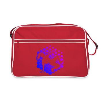 Gift idea for the hip-hop dancer with breaking - Retro Bag - red/white - Front