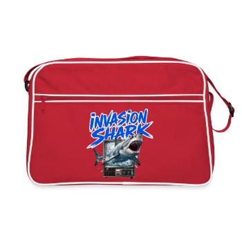 Invasion Shark - Retro Bag - red/white - Front
