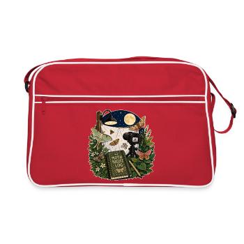 JOURNAL DE NUIT DE PAPILLON DE NUIT - Sac Retro - rouge/blanc - Devant