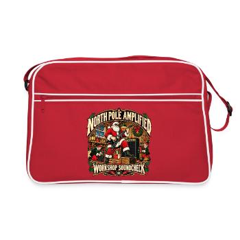 NORDPOL VERSTÄRKT | Soundcheck-Werkstatt - Retro Tasche - Rot/Weiß - Vorne