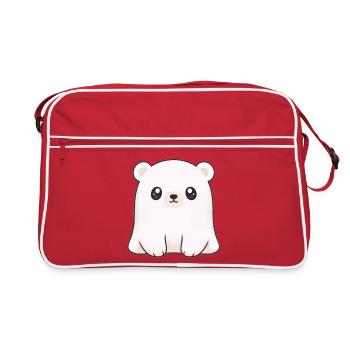 Eisbär - Retro Tasche - Rot/Weiß - Vorne