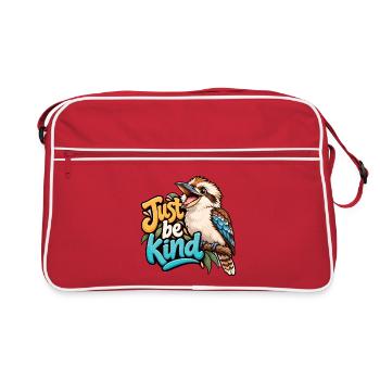 Großes Lachen - Retro Tasche - Rot/Weiß - Vorne