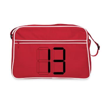 NUMBER 13 Thirteen Birthday Gift Digital - Retro Bag - red/white - Front