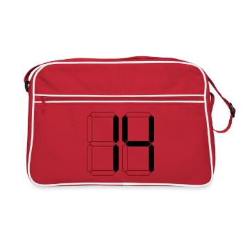 NUMÉRO 14 Cadeau d’anniversaire quatorze numérique - Sac Retro - rouge/blanc - Devant