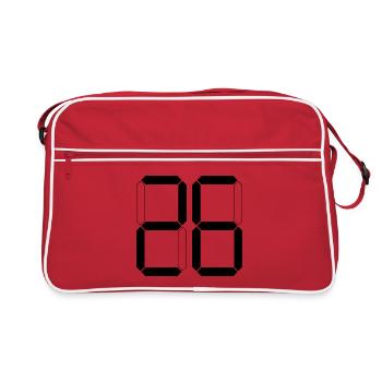 NUMÉRO 26 Vingt-six Cadeaux Numériques - Sac Retro - rouge/blanc - Devant