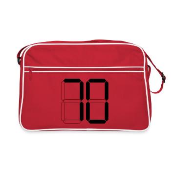 NUMÉRO 70 Soixante-dix Cadeaux Numériques - Sac Retro - rouge/blanc - Devant