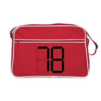 NUMÉRO 78 Soixante-dix-huit Cadeaux Numérique - Sac Retro - rouge/blanc - Devant