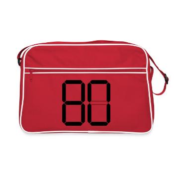 NUMBER 80 Eighty Gift Digital - Retro Bag - red/white - Front
