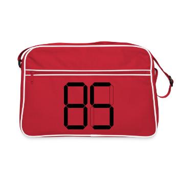 NUMÉRO 85 Quatre-vingt-cinq Cadeaux Numériques - Sac Retro - rouge/blanc - Devant