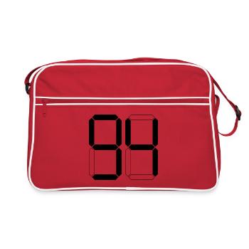NUMÉRO 94 Quatre-vingt-quatorze cadeaux numériques - Sac Retro - rouge/blanc - Devant