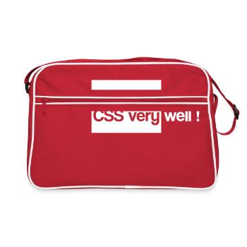 i know css very well html - Retro Bag - red/white - Front