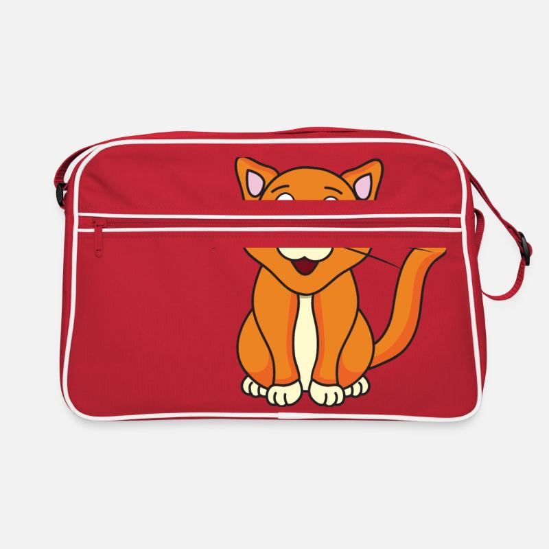 Katze Retro Tasche