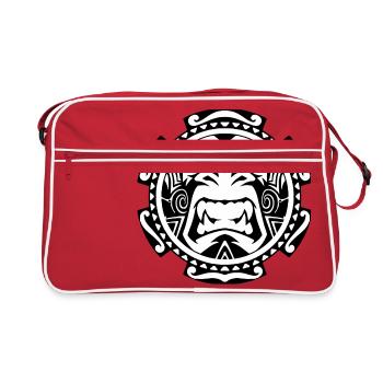 Tribal Ape - Retro Bag - red/white - Front