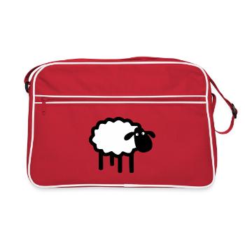 Mouton Nuage - Sac Retro - rouge/blanc - Devant