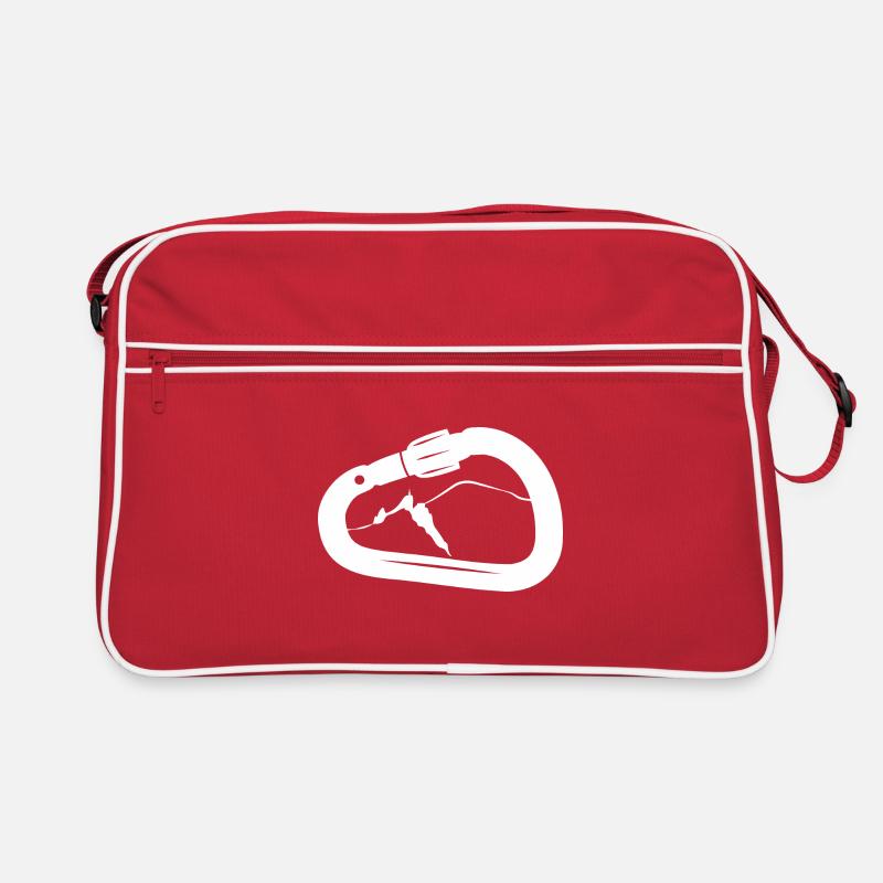 Carabiner Chamonix - Retro Bag - red/white