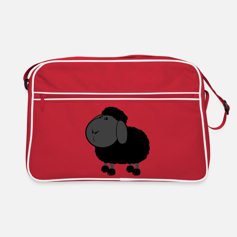 Schwarzes Schaf Retro Tasche
