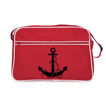 anchor - Retro Tasche - Rot/Weiß - Vorne