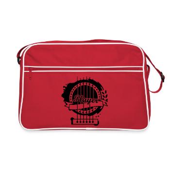 Une partie d'une guitare classique - Sac Retro - rouge/blanc - Devant