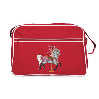 Carousel Horse - Retro Bag - red/white - Front
