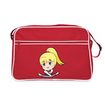Chibi Anime Manga Splitkick - Sac Retro - rouge/blanc - Devant