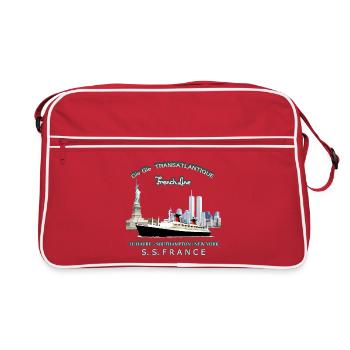 PAQUEBOT FRANCE Louis RUNEMBERG © Adagp - Sac Retro - rouge/blanc - Devant