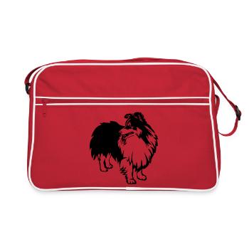 Sheltie - Retro Bag - red/white - Front