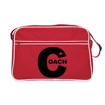 Star Trainer Vector Color customizable 1c - Retro Bag - red/white - Front