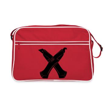 couteau stanley 5 - Sac Retro - rouge/blanc - Devant