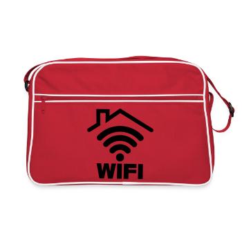 WIFI connection in the house - Retro Bag - red/white - Front