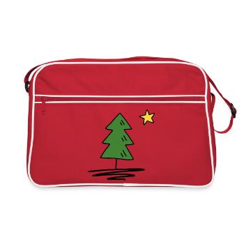 Fir tree - Retro Bag - red/white - Front