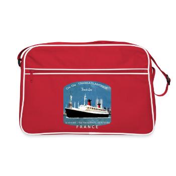 PAQUEBOT FRANCE création Louis RUNEMBERG © Adagp - Sac Retro - rouge/blanc - Devant