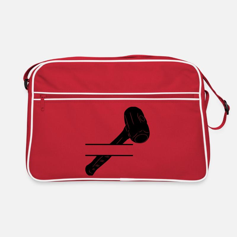 Hammer monogram for demolition Retro Bag