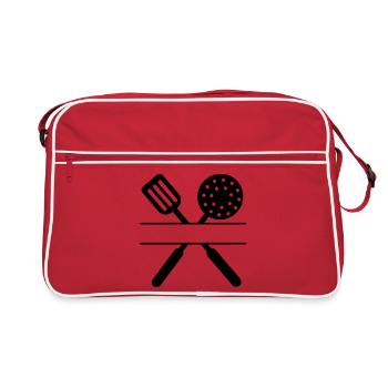 Outils de cuisson croisés - Sac Retro - rouge/blanc - Devant