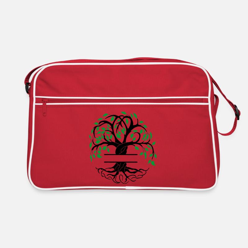 Yggdrasil, l’arbre de vie avec plaque nominative Sac Retro