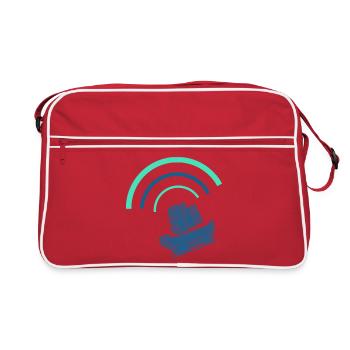 Voilier Allemagne du Nord Marin Capitaine - Sac Retro - rouge/blanc - Devant