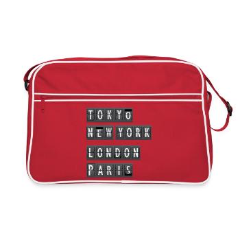 Destinations - Sac Retro - rouge/blanc - Devant