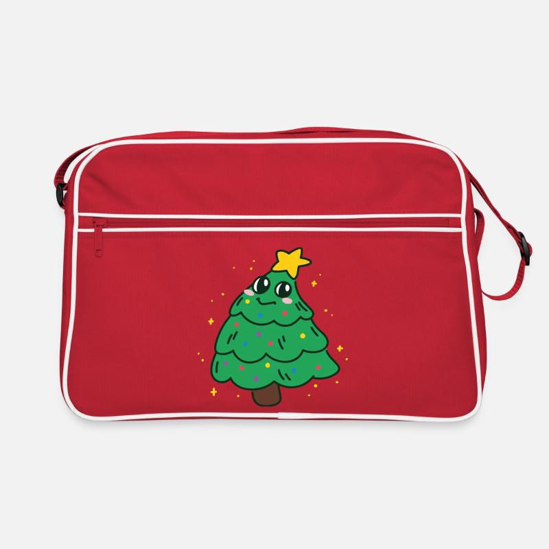 Weihnachtsbaum Retro Tasche