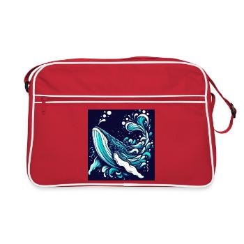 Baleine - Sac Retro - rouge/blanc - Devant