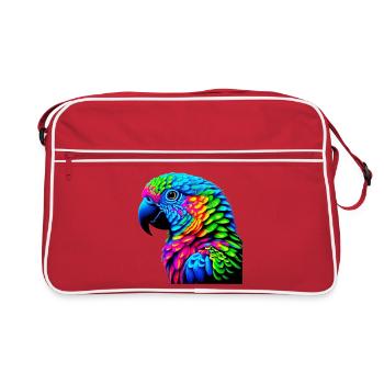 Perroquet - Sac Retro - rouge/blanc - Devant