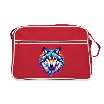 Loup - Sac Retro - rouge/blanc - Devant