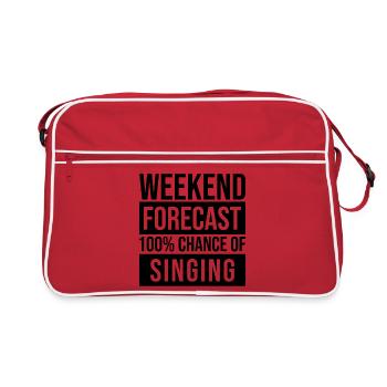 Chanter Chanter Chanter Chanter - Sac Retro - rouge/blanc - Devant