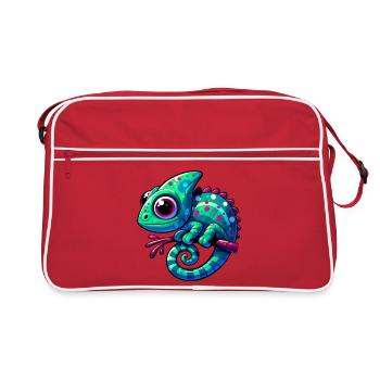 Chameleon - Retro Bag - red/white - Front