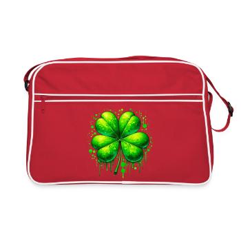 Trèfle à quatre feuilles - Sac Retro - rouge/blanc - Devant