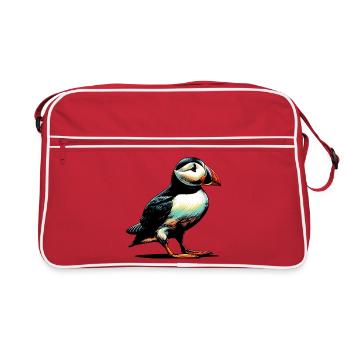 Puffin - Retro Bag - red/white - Front