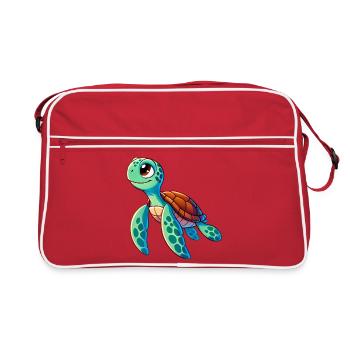 Turtle - Retro Bag - red/white - Front