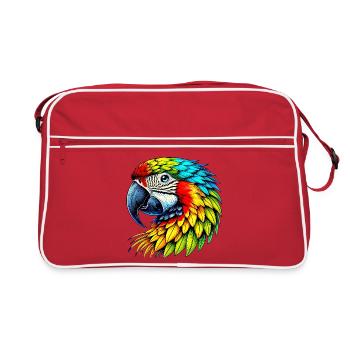 Perroquet - Sac Retro - rouge/blanc - Devant