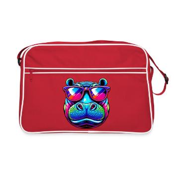 Hippopotame - Sac Retro - rouge/blanc - Devant